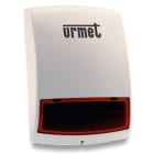 URMET - Sirena autoalimentata wireless da esterno con lampeggiante e ricambio, 1058.