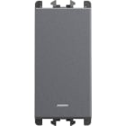 URMET - Deviatore retroilluminato morsetti innesto rapido 1 modulo 1P 10AX Lybra Titanio 27003L.TT