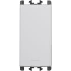 URMET - Pulsante retroilluminato morsetti innesto rapido 1 modulo 1P 10A Lybra Alluminio 27008.AL