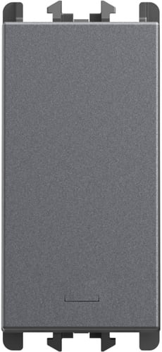 URMET - Pulsante retroilluminato morsetti innesto rapido 1 modulo 1P 10A Lybra Titanio