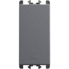 URMET - Pulsante retroilluminato morsetti innesto rapido 1 modulo 1P 10A Lybra Titanio