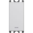 URMET - Pulsante retroilluminato morsetti innesto rapido 1 modulo 1P 10A Lybra Alluminio
