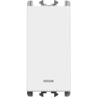 URMET - Pulsante retroilluminato morsetti innesto rapido 1 modulo 1P 10A Lybra Bianco