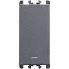 URMET - Interruttore retroilluminato con funzione individuazione stato carico morsetti a vite 1 modulo 1P 10AX Lybra Titanio 27101S.TT