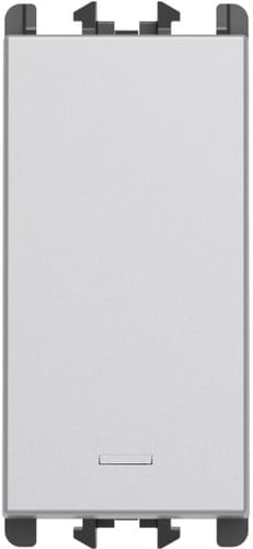 URMET - Invertitore morsetti innesto rapido 1 modulo 1P 10AX Lybra Alluminio