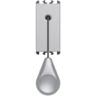 URMET - Pulsante a tirante con 15 m cordone e pomello morsetti a vite 1 modulo 1P NO 10A Lybra Alluminio