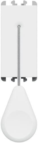 URMET - Pulsante a tirante con 15 m cordone e pomello morsetti a vite 1 modulo 1P NO 10A Lybra Bianco