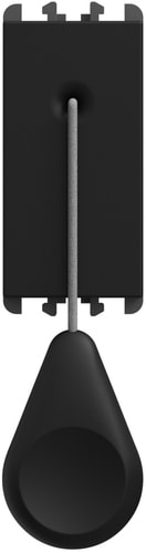 URMET - Pulsante a tirante con 15 m cordone e pomello morsetti a vite 1 modulo 1P NO 10A Lybra Nero