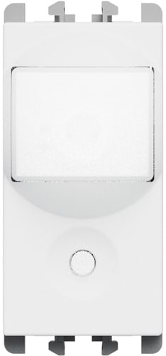 URMET - Sensore IR con simulatore di presenza morsetti a vite 230Vac 6A 1 modulo Lybra Bianco