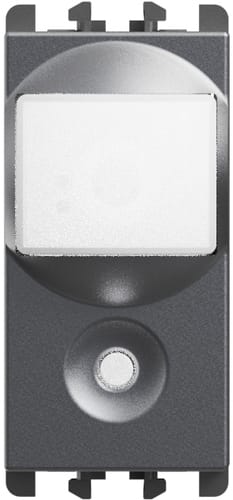 URMET - Sensore IR con simulatore di presenza morsetti a vite 230Vac 6A 1 modulo Lybra Titanio