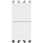 URMET - Pulsanti indipendenti morsetti a vite 1 modulo 1P NO + 1P NO 10A Lybra Bianco
