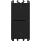 URMET - Pulsanti indipendenti morsetti a vite 1 modulo 1P NO + 1P NO 10A Lybra Nero