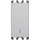 URMET - Interruttore morsetti a vite 1 modulo 2P 16AX Lybra Alluminio 27162.AL