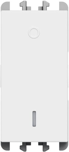 URMET - Interruttore morsetti a vite 1 modulo 2P 16AX Lybra Bianco