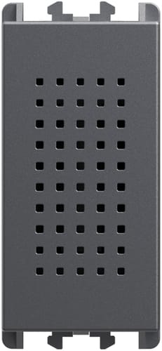 URMET - Ronzatore morsetti a vite 1 modulo 12Vac Lybra Titanio 27255.TT