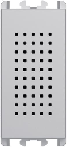 URMET - Suoneria morsetti a vite 1 modulo 230Vca Lybra Alluminio 27260.AL