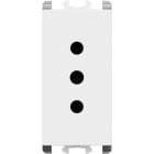URMET - Presa P11 1 modulo 2P+T 10A-250V Lybra Bianco