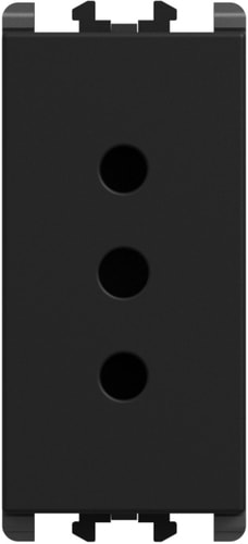 URMET - Presa P11 1 modulo 2P+T 10A-250V Lybra Nero