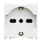 URMET - Presa universale P40 2 moduli 2P+T 16A-250V Lybra Bianco