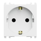 URMET - Presa tedesca 2 moduli 2P+T 16A-250V Lybra Bianco