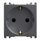 URMET - Presa tedesca 2 moduli 2P+T 16A-250V Lybra Titanio