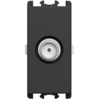 URMET - Presa TV diretta maschio 1 modulo attenuazione 05 dB Lybra Nero 27401.N