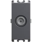 URMET - Presa TV diretta maschio 1 modulo attenuazione 05 dB Lybra Titanio 27401.TT