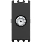 URMET - Presa TV passante maschio 1 modulo attenuazione 5 dB Lybra Nero