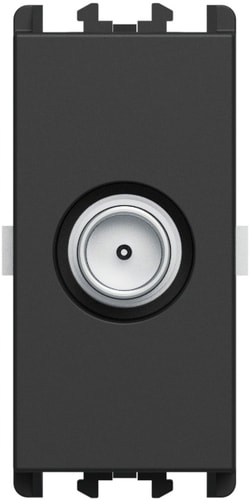URMET - Presa TV passante maschio 1 modulo attenuazione 5 dB Lybra Nero