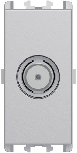 URMET - Presa diretta SAT femmina 1 modulo attenuazione 05 dB Lybra Alluminio