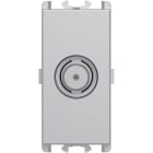 URMET - Presa diretta SAT femmina 1 modulo attenuazione 05 dB Lybra Alluminio