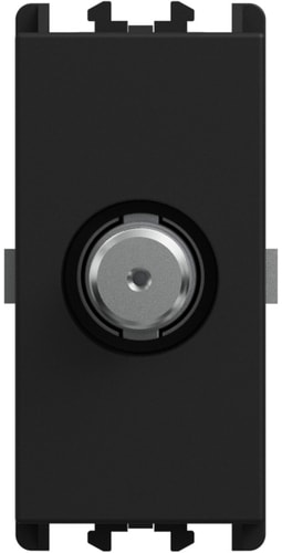 URMET - Presa diretta SAT femmina 1 modulo attenuazione 05 dB Lybra Nero 27407.N