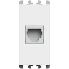 URMET - Presa telefonica RJ11 6/4 1 modulo Lybra Bianco 27411.B