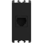 URMET - Presa telefonica RJ11 6/4 1 modulo Lybra Nero