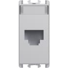 URMET - Frontalino con attacco Keystone 1 modulo Lybra Alluminio