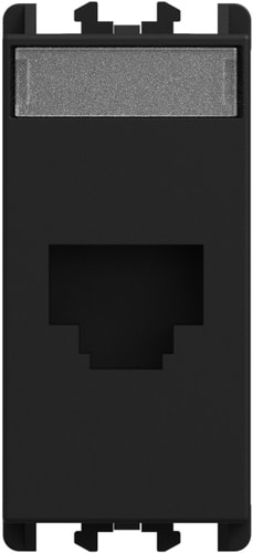 URMET - Presa RJ45 Cat.6 UTP 1 modulo Lybra Nero