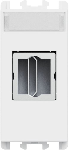 URMET - Connettore HDMI con adattatore da 19 poli F/F 1 modulo Lybra Bianco