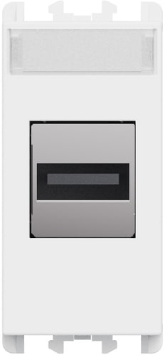 URMET - Connettore USB morsetti a vite 1 modulo Lybra Bianco 27451.B