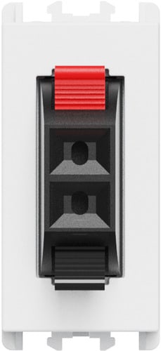 URMET - Presa Hi-Fi per altoparlante 1 modulo Lybra Bianco