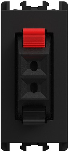 URMET - Presa Hi-Fi per altoparlante 1 modulo Lybra Nero