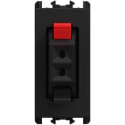 URMET - Presa Hi-Fi per altoparlante 1 modulo Lybra Nero
