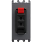 URMET - Presa Hi-Fi per altoparlante 1 modulo Lybra Titanio 27460.TT