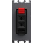 URMET - Presa Hi-Fi per altoparlante 1 modulo Lybra Titanio
