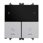 URMET - Termostato Wi-Fi con supporto 3 moduli per scatola 503 230V Lybra Alluminio