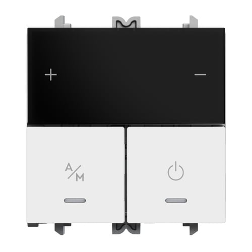 URMET - Termostato Wi-Fi con supporto 3 moduli per scatola 503 230V Lybra Bianco