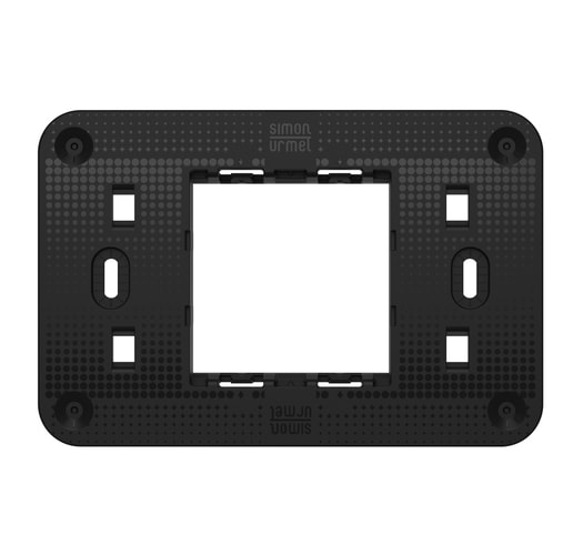 URMET - Supporto 3 moduli centrato con viti Lybra