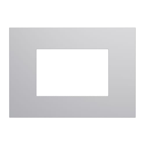 URMET - Placca 3 moduli Lybra tecnopolimero Alluminio