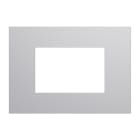 URMET - Placca 3 moduli Lybra tecnopolimero Alluminio