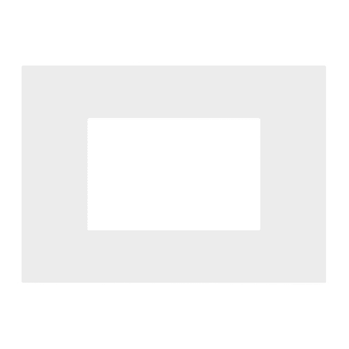 URMET - Placca 3 moduli Lybra tecnopolimero Bianco