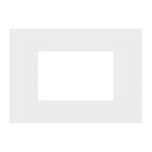 URMET - Placca 3 moduli Lybra tecnopolimero Bianco 27803.BN